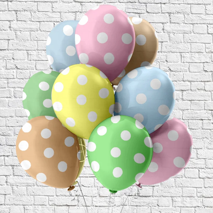 Б 12"/30см Горох нежный/25 шт./(Таиланд)