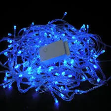 Светодиодная гирлянда (выбор цвета: синий, зеленый, красный, желтый) / 6м