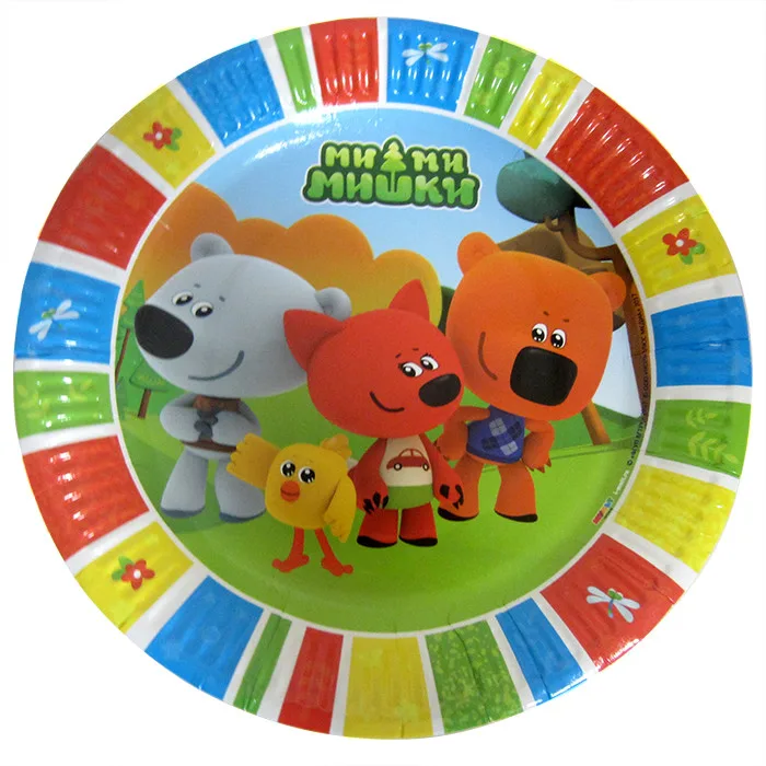 Тарелки 18 см. "Ми-Ми-Мишки" набор 6 шт./(Китай)