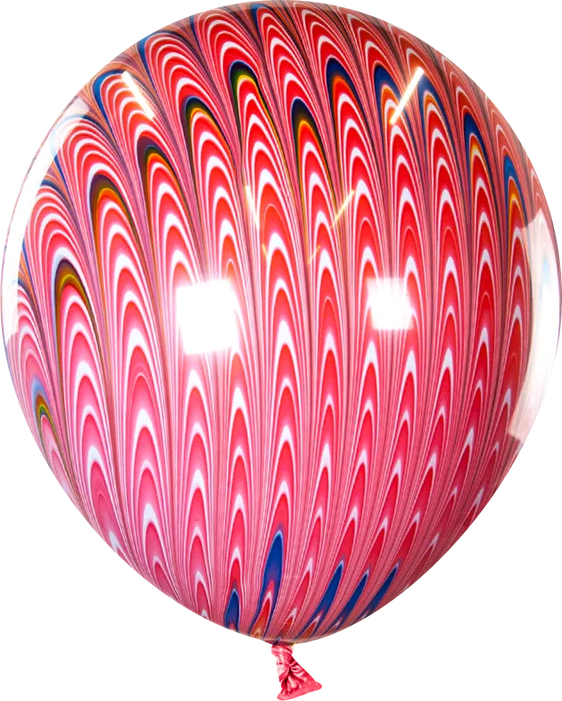 К 18''/46 см Павлин, Красный, агат, 1 шт.(Китай)