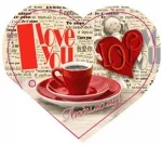 Валентинка 60х58 Сердечки Любимому! (20 шт.)