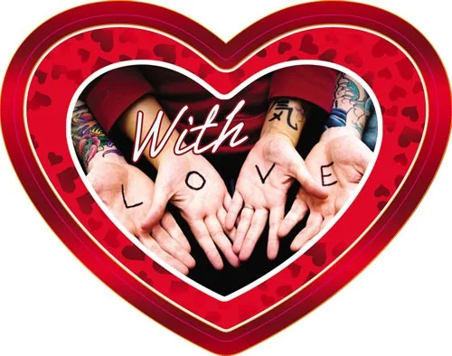 Валентинка 90*70 With love (20 шт.)