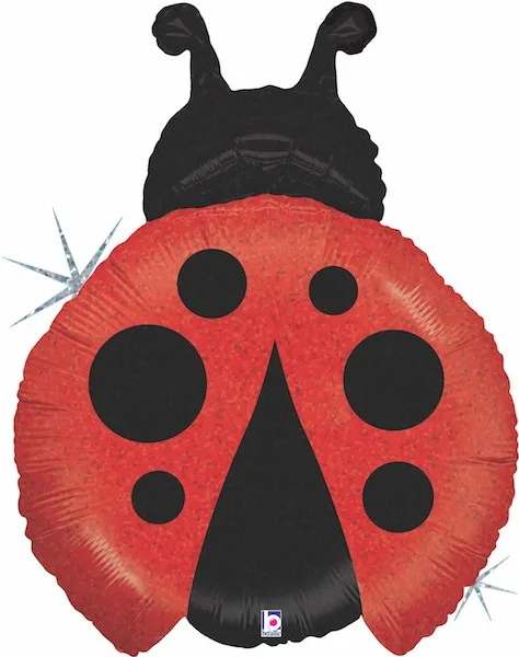 G 27"/68 см Божья коровка, Голография, 1 шт.(Италия)