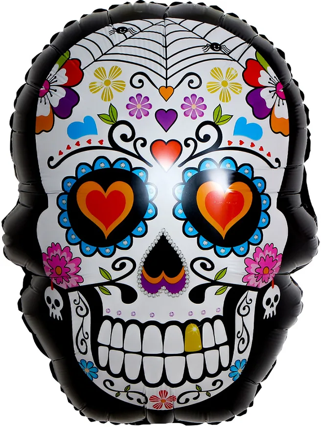 F 27"/69см Череп Марди Гра, 1 шт.  (Китай)