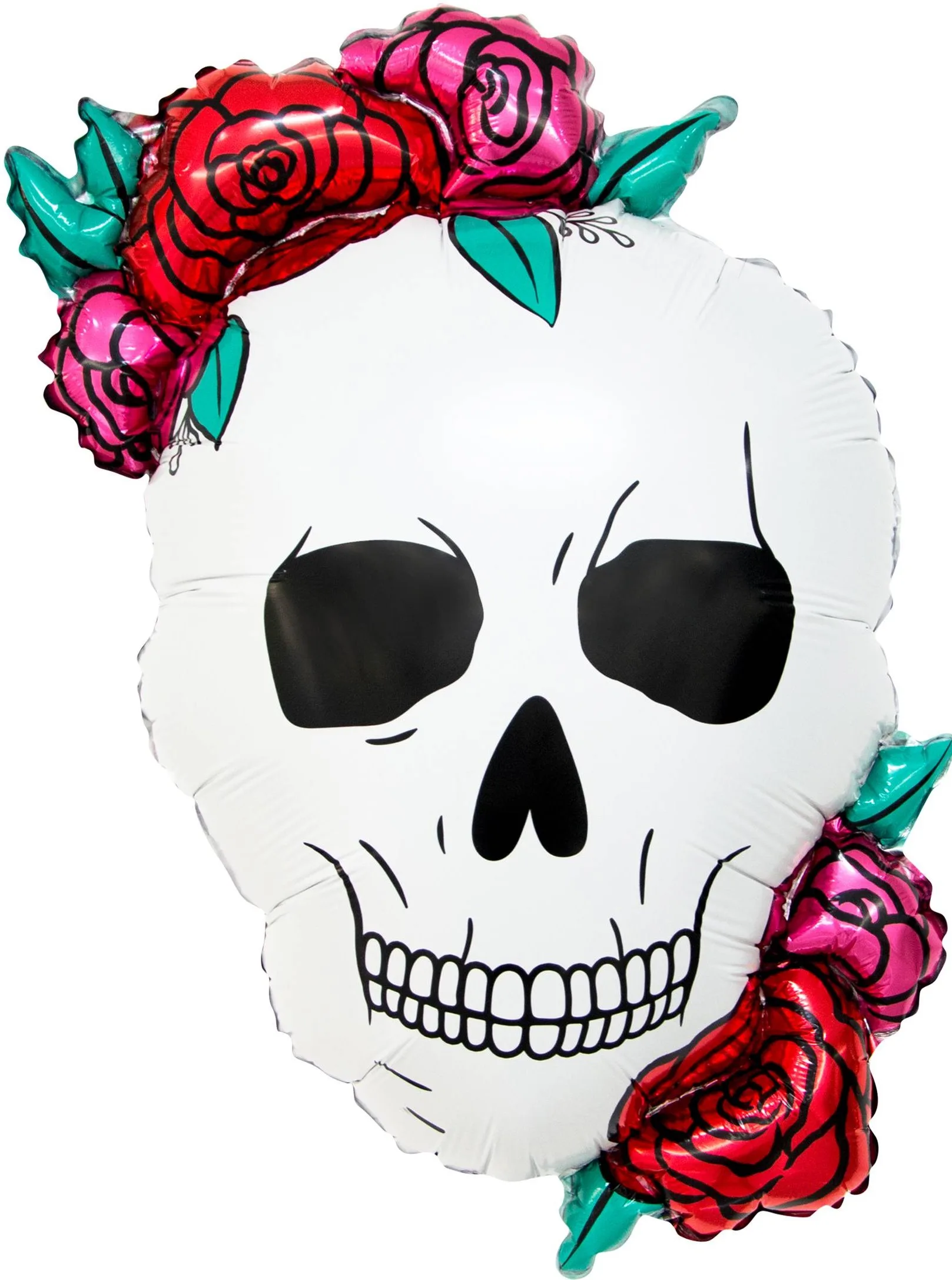 F 33"/89см Череп с цветами, 1 шт. (Китай)