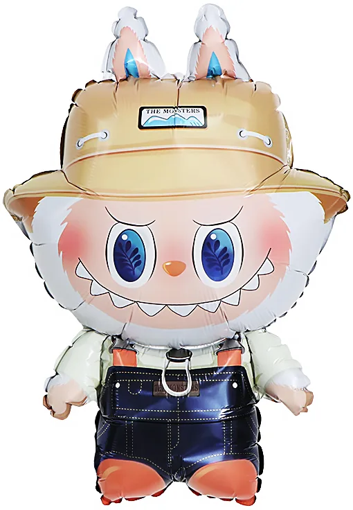 F 35"/89см Плюшевый эльф в комбинезоне, 1 шт.(Китай)