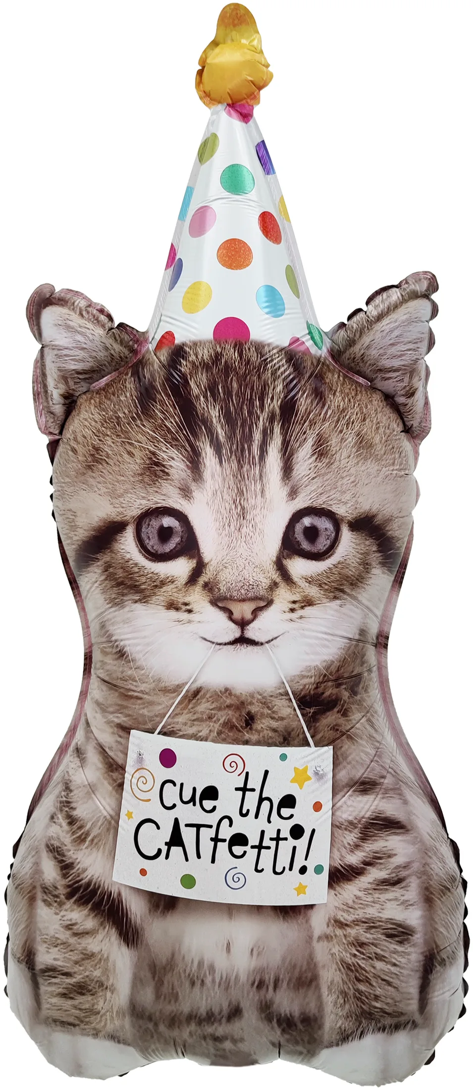 F 30"76см Котенок в колпачке, 1 шт. в уп. (Китай)