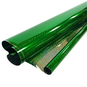 Пленка Голография Зеленая / рулон 70 см*7,1 м 40 мкм (Россия)