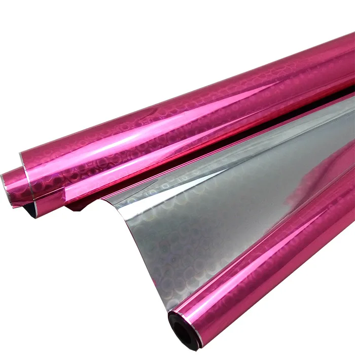 Пленка Голография Розовая / рулон 70 см*7,1 м 40 мкм (Россия)