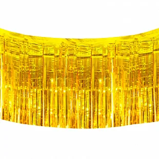 Занавес "Дождик" Золотой 3*0,3м.