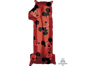 А 26" Цифра "1" Микки Маус/ 1 шт./ (США)