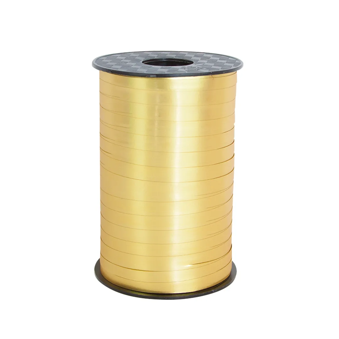 Лента полипропиленовая (0,5 см*250 м) Золото, Матовый металл, 1 шт.