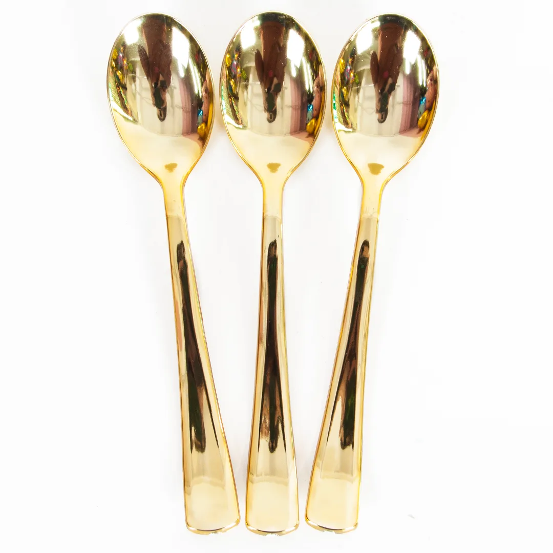 Ложки, Золото, металлик, 17 см, 10 шт.