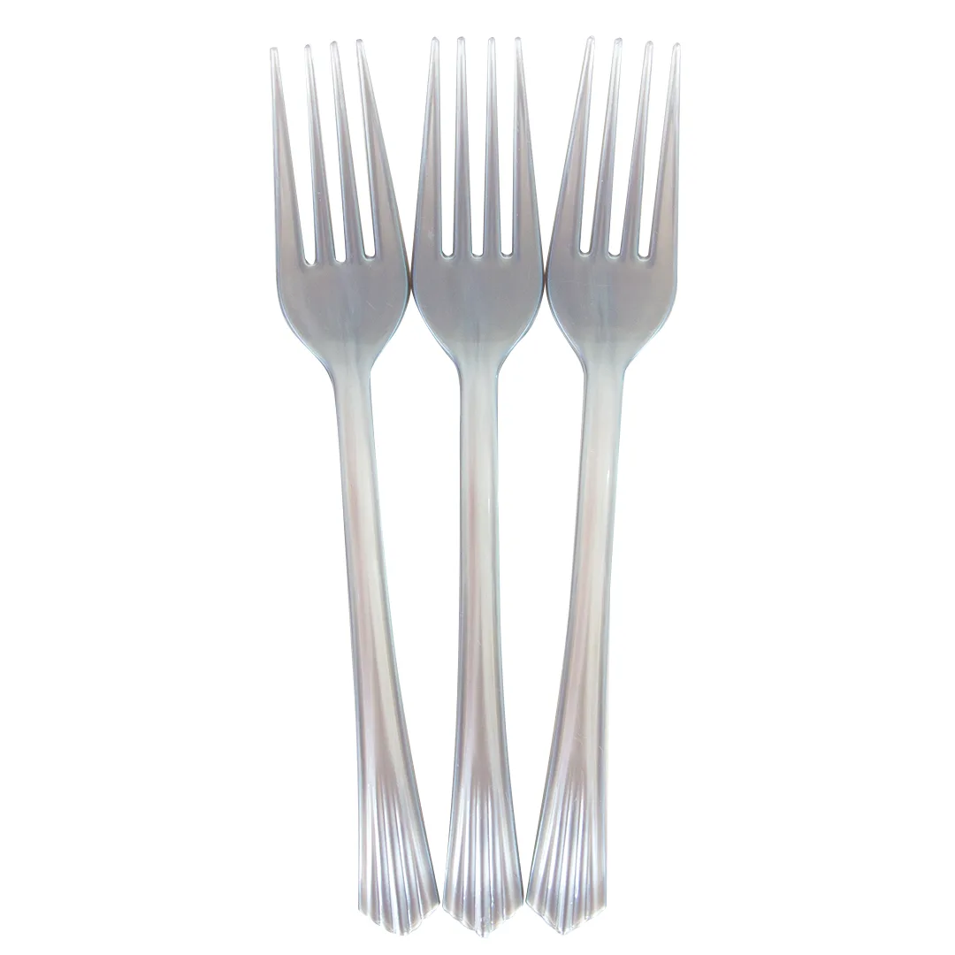 Вилки, Матовое серебро, 18 см, 10 шт.