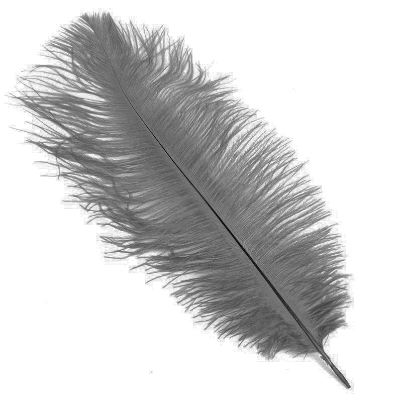 Перья Серые, 30 шт.(Китай)