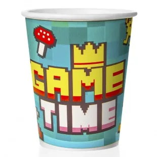 Стаканы (250 мл) Game Time, Пиксели, 6 шт.