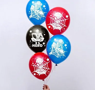 К 12''/30 см "Super hero", Человек-паук  25 шт.(Китай)