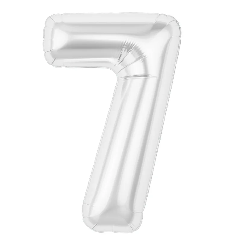 Р 40"/102см Цифра, 7 Slim, Белый блеск, / 1 шт / (Россия)