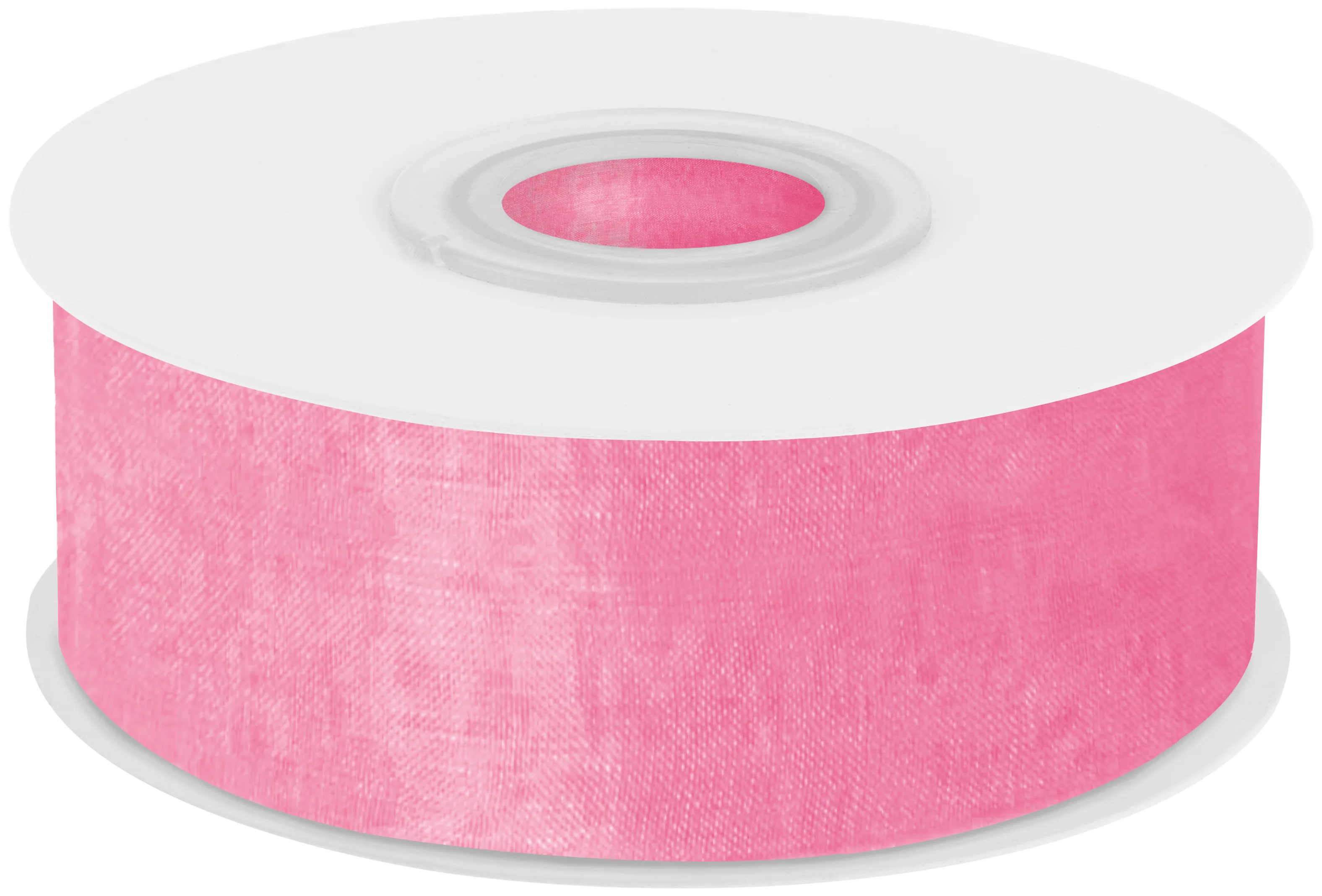 Лента органза (2,5 см*22,85 м) Нежно-розовый, 1 шт. (Китай)