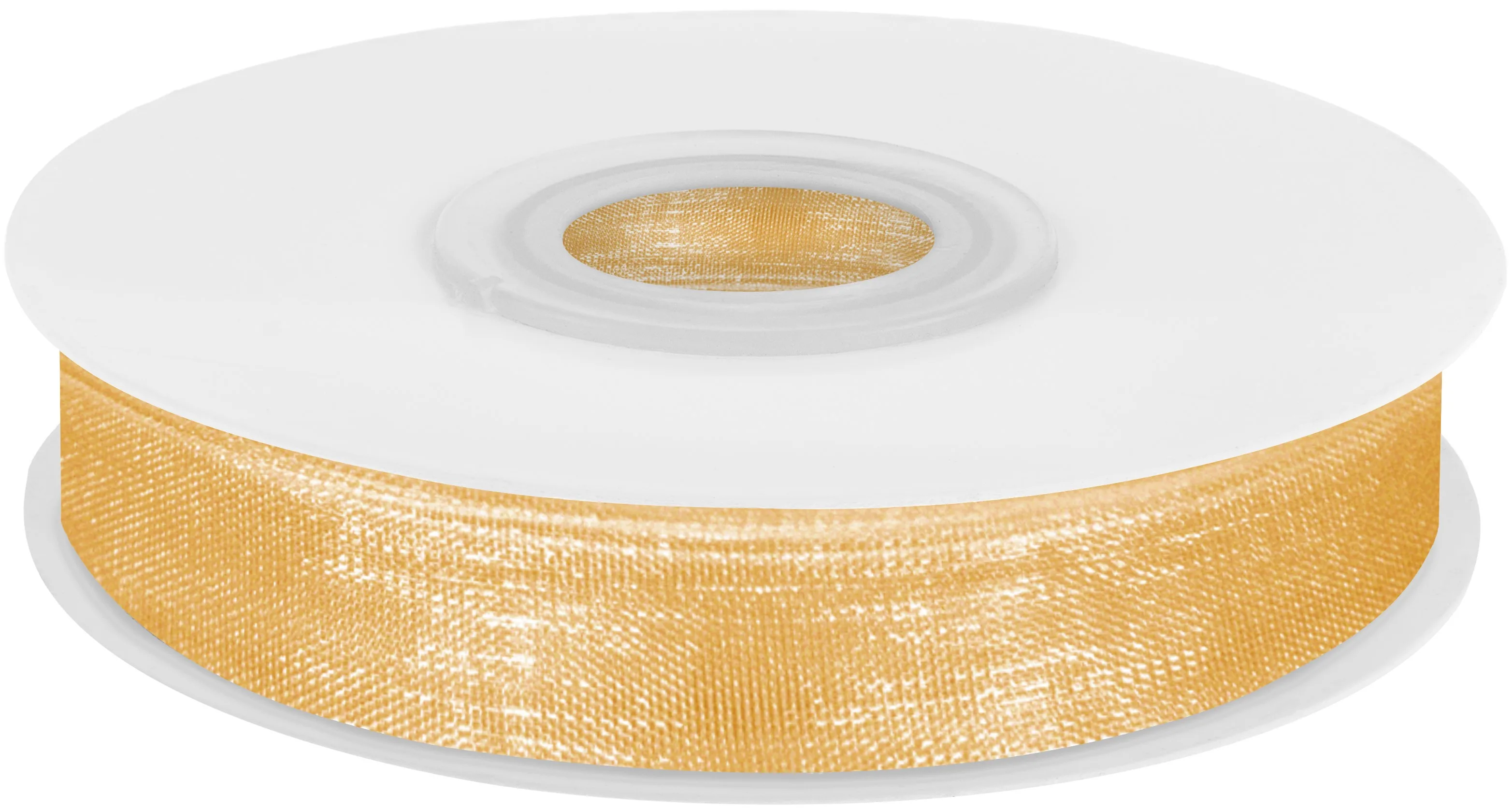 Лента органза (1,2 см*22,85 м) Золото, 1 шт.