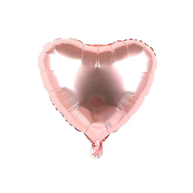 К 5"/13см Сердце Шампань (Розовое золото) 1 шт / (Китай)