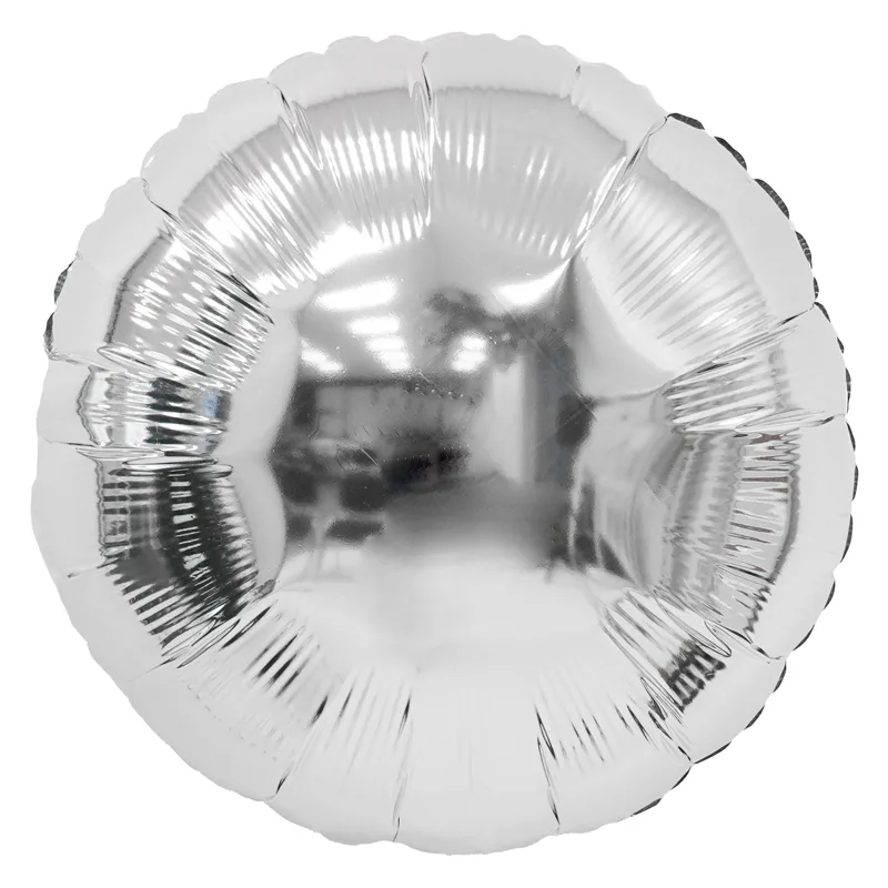 К 10"/22,5см Круг Серебро / Silver 1 шт / (Китай)