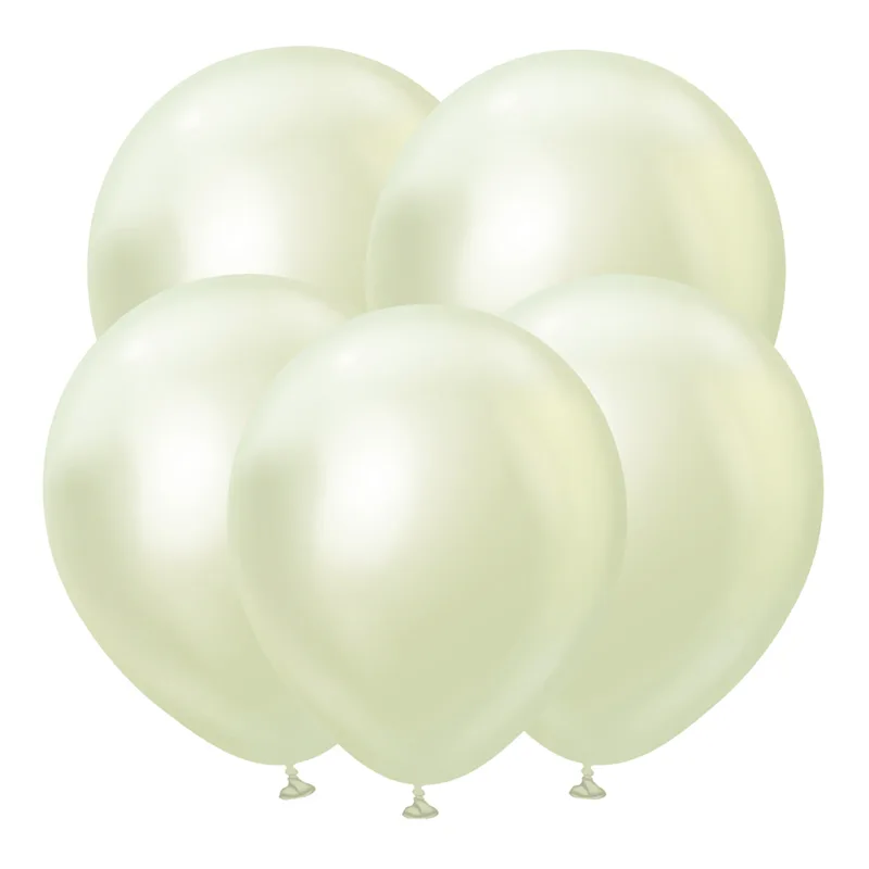 Т 5"/13см Метал, Зеркальные шары, Зеленый лайт 50шт. (Турция)