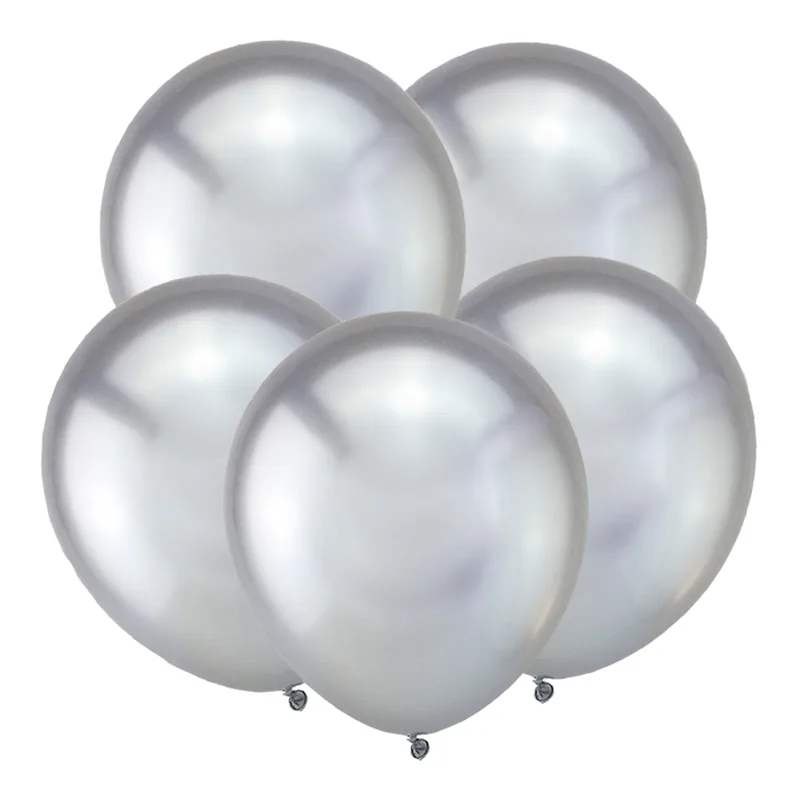 Т 18"/44см Метал, Зеркальные шары, Серебро 25шт. (Турция)