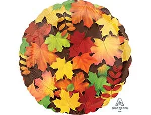 А 18"/46см Круг Листья осенние / 1 шт./(США)