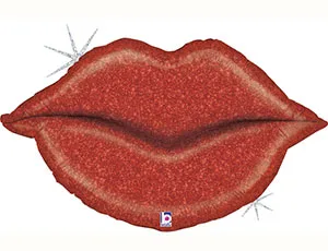 В 39"/99 см Губы , голография /1 шт./ (США)