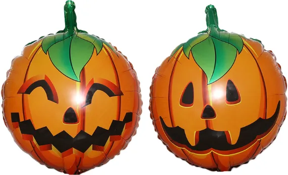 F 18 Круг, Тыква на Хэллоуин, Оранжевый, 1 шт.(Китай)
