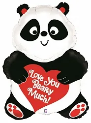 В 32"/81см Панда с сердечком, 1 шт. (США)