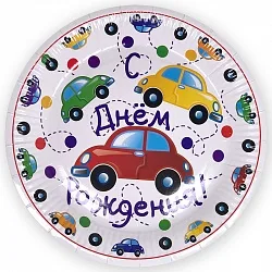Тарелка Машинки, 7", 6 шт.