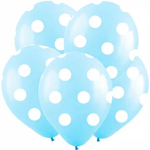 Т 12" Горох голубой, Светло-голубой Пастель, 5 ст.  / уп. 100 шт. / Турция