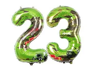 К 40"/102см Цифра "23" С ДНЁМ ЗАЩИТНИКА /1 шт./(Китай)