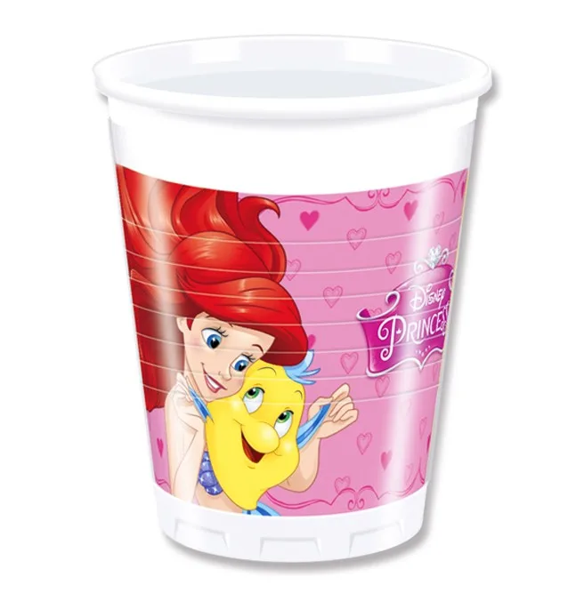 Стаканы пластиковые 200 мл "Принцессы" / набор 8 шт. /