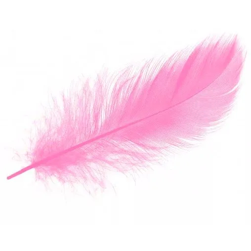 Перья Нежно-розовые,8-12см.,  30 шт.(Китай)