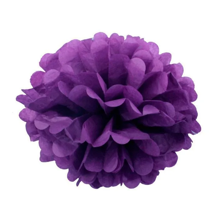 Бумажный помпон Фиолетовый, 30 см