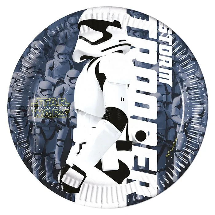 Тарелка 20 см "Звездные войны" / набор 8 шт. /