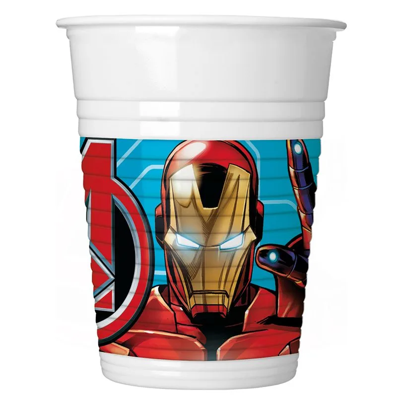 Стаканы пластиковые 200 мл "Мстители-2" / набор 8 шт. /