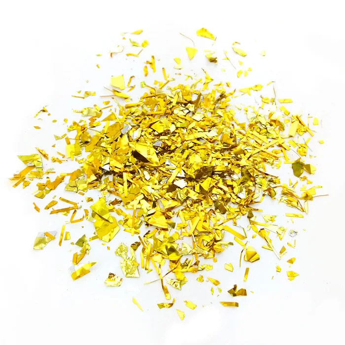 Конфетти Дробленые золотые/ 250 г./(Китай)