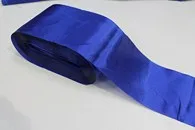 Лента атласная 10 см синяя / 95м.