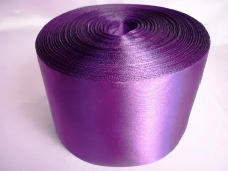 Лента атласная 5 см фиолетовая / 95м.