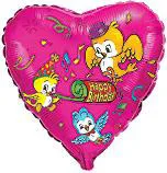 И 18 Сердце Птички С Днем Рождения /  Birds / 1 шт. / (Испания)