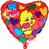 И 18 Сердце Влюбленный утенок / 1 шт./  (Испания)