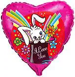 И 18 Сердце Кролик в шляпе Я тебя Люблю / 1 шт / (Испания)