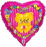 И 18 Сердце Медвежата Люби меня /  1 шт / (Испания)