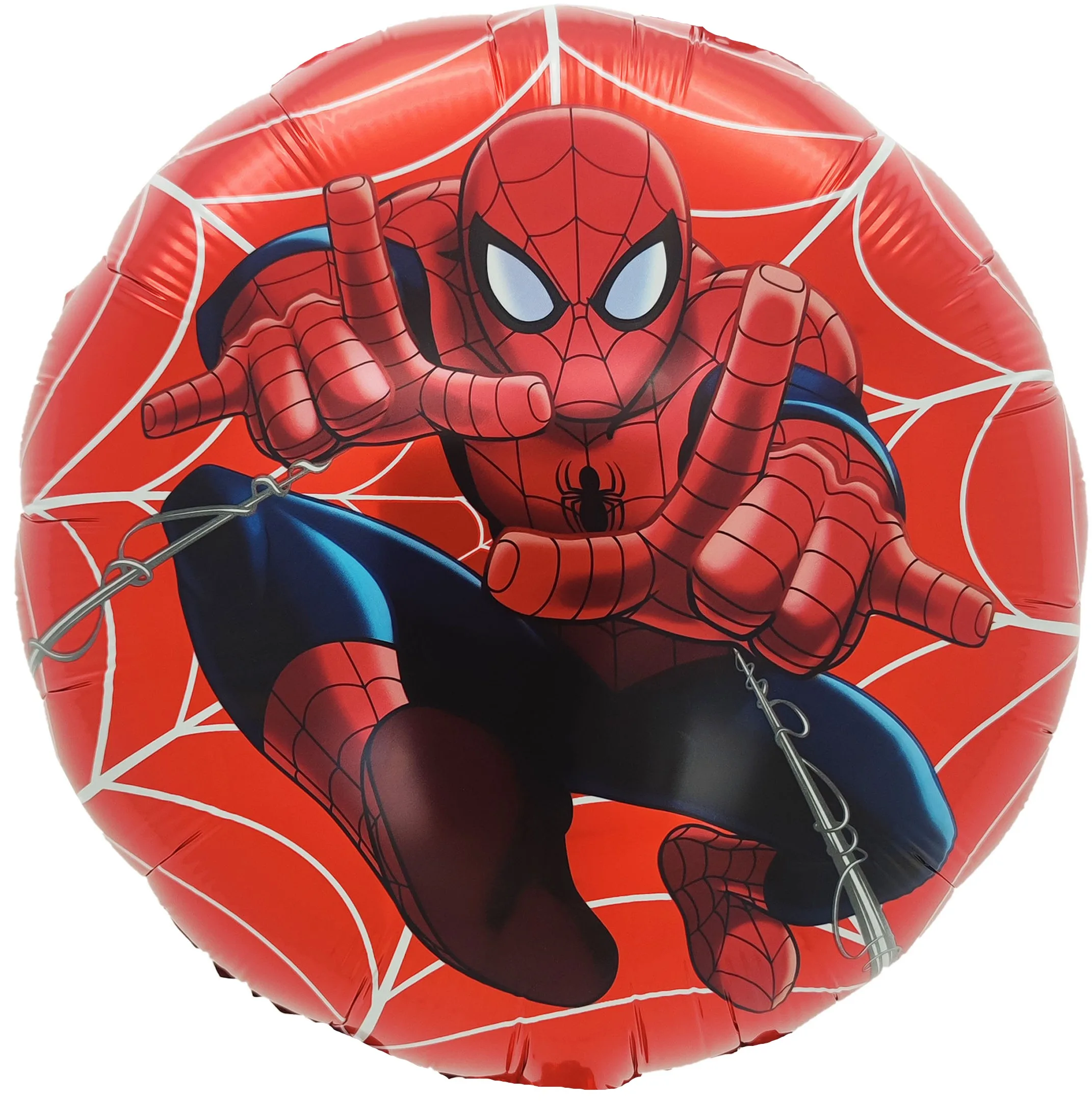 F 18"/48см Круг, Человек Паук, Красный, 1 шт.  (Китай)