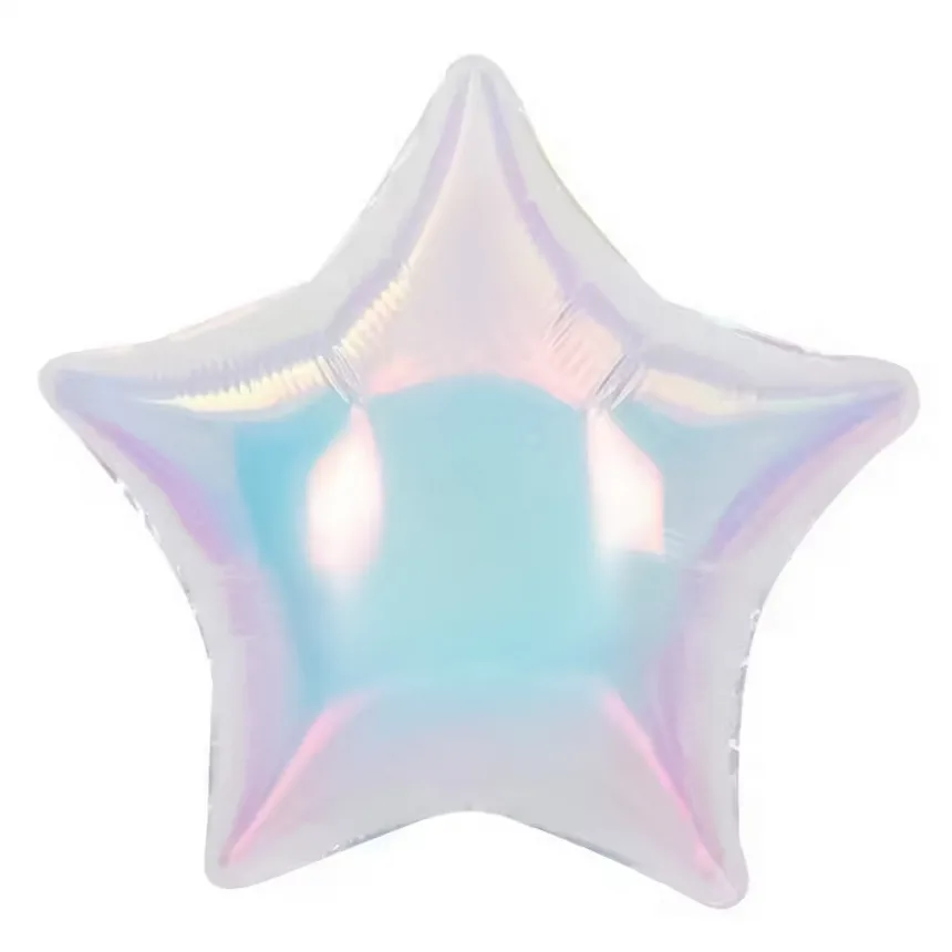 F 32"78см Звезда, Прозрачный, Перламутр, 1 шт.(Китай)