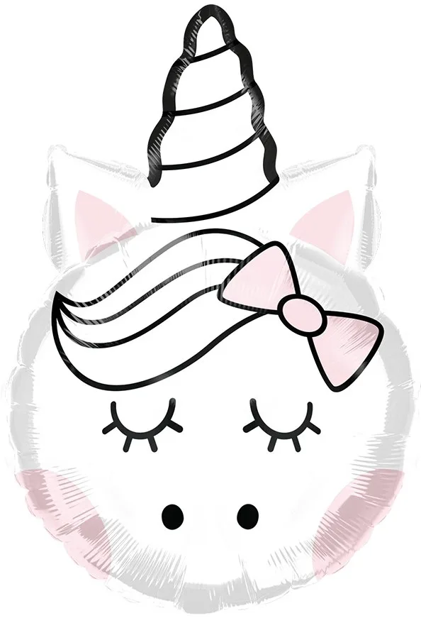 F 31"/79см Единорог с бантиком, 1 шт. (Китай)